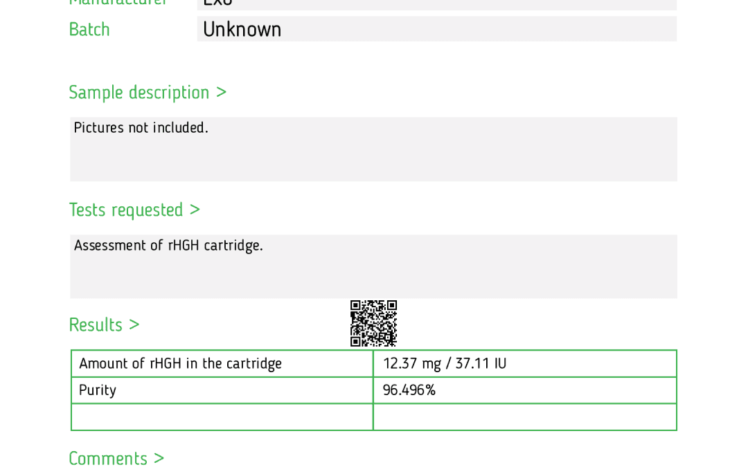 HGH testad till 12.37mg / 37.11iu