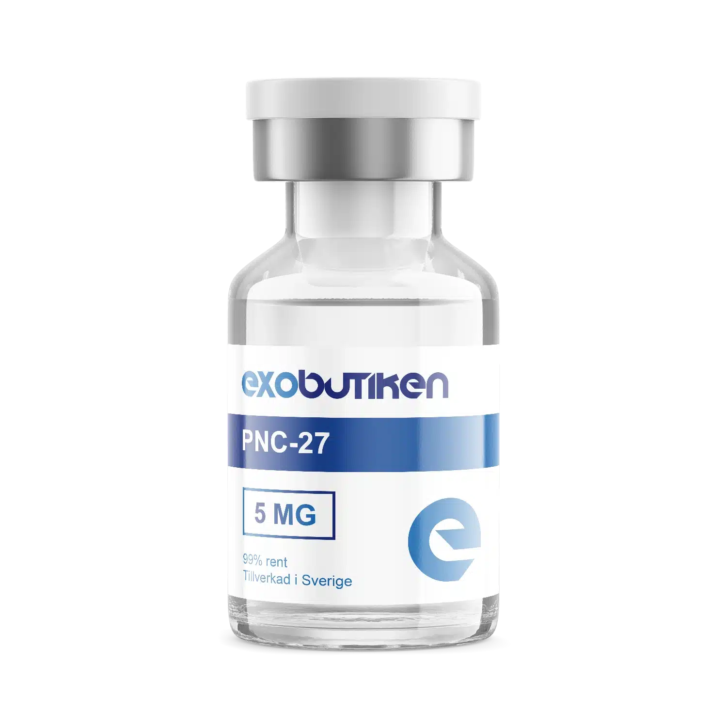 PNC-27 5mg 1 Flaska med peptider exobutiken PNC-27, 5 mg, tillverkad i Sverige, hög kvalitet för immunförsvar.