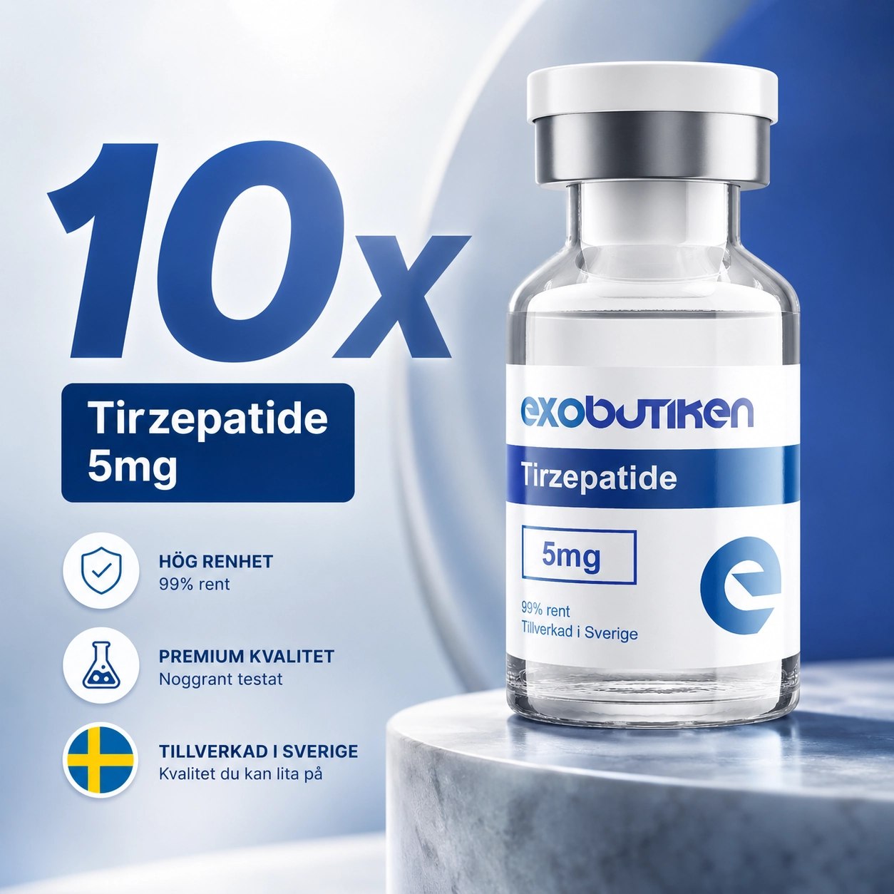 Tirzepatid 10x5mg 1 Tirzepatid 5 mg 10-pack